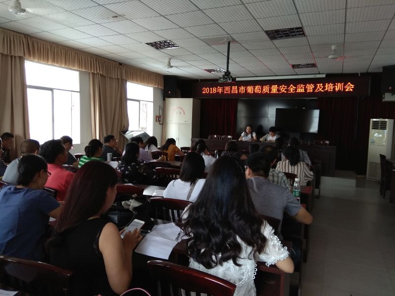 西昌市召开2018年葡萄质量安全监管及培训会图片 西昌市召开2018年葡萄质量安全监管及培训会图片